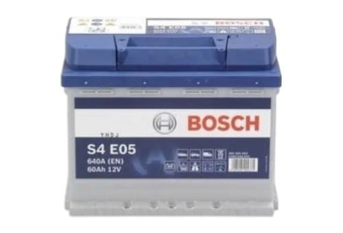 Accu Dacia Duster: 0092S4E051 Bosch Battery Bosch S4 EFB 12V 60Ah 640A(EN) R+