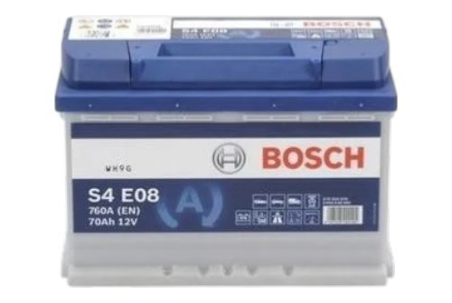 Starter battery Dacia Duster: 0092S4E081 Bosch Battery Bosch 12V 70Ah 760A(EN) R+ Start&Stop