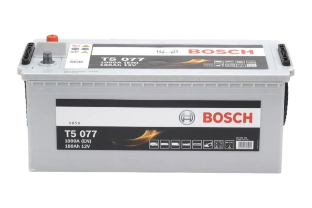 Starter battery Fiat Ducato: 0092T50770 Bosch Battery Bosch 12V 180Ah 1000A(EN) L+