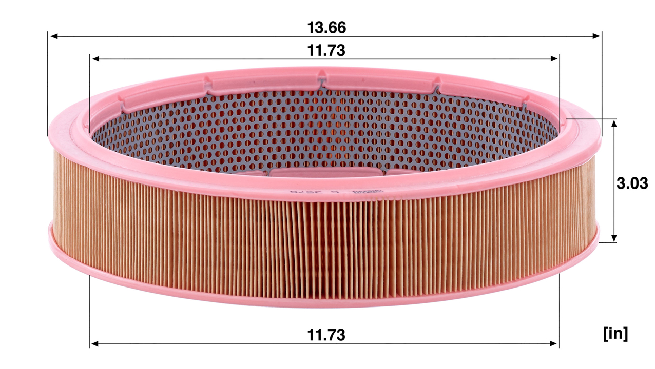 Air filter for special equipment Mann-Filter C 3576