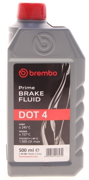Brake fluid Brembo DOT 4, 0,5L Brembo L 04 005