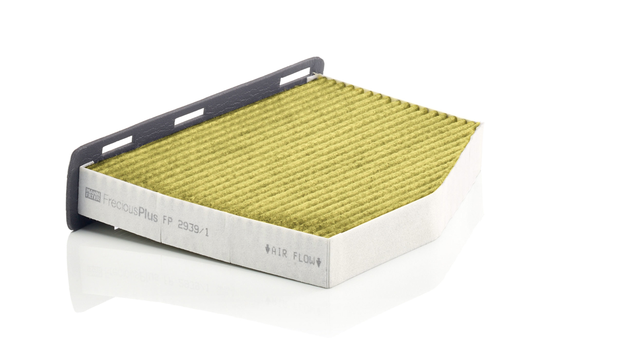 AC filter Seat Leon: FP29391 Mann-Filter Cabin filter with activated carbon and antibacterial effect