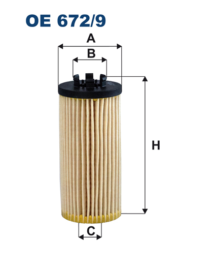 Filtron OE 672/9 Oil Filter OE6729 OE6729 Filtron Oil Filter