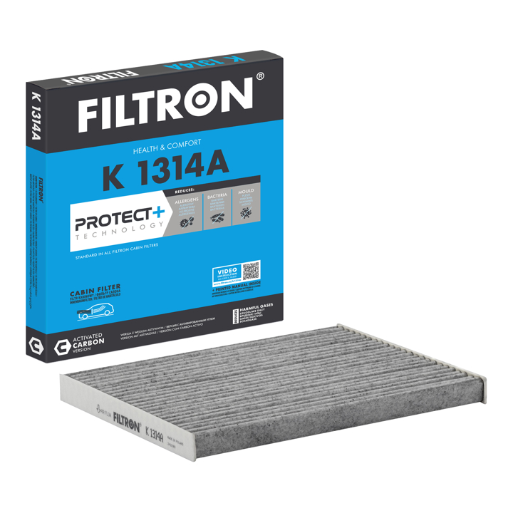 Cabin filter with activated carbon Filtron K 1314A