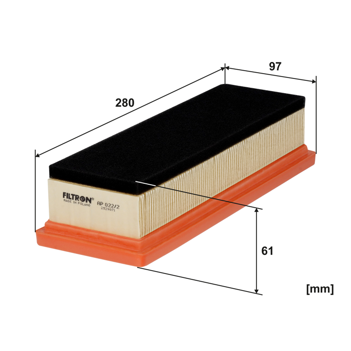 Air filter Filtron AP 022/2