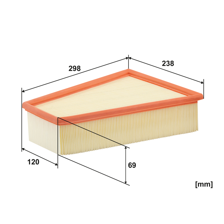 Air filter Filtron AP 186/1