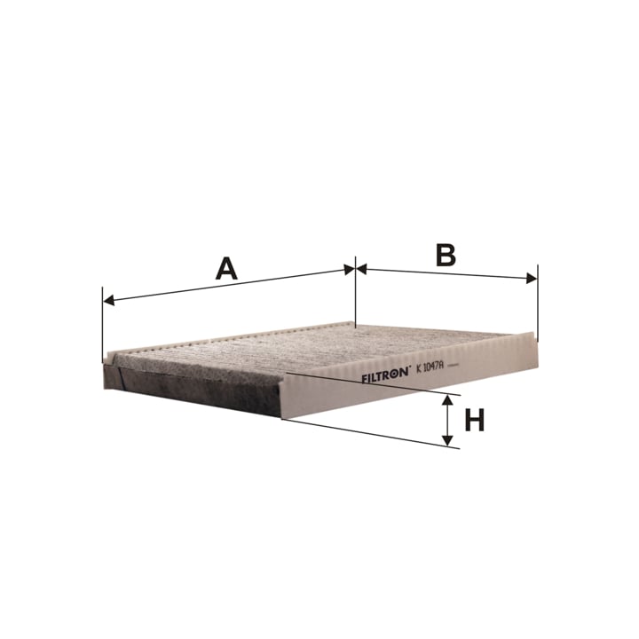 Cabin filter with activated carbon Filtron K 1047A