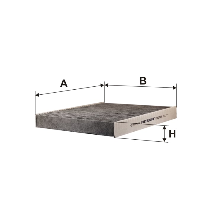 Cabin filter with activated carbon Filtron K 1079A