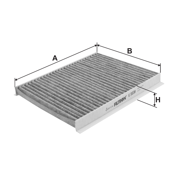 Cabin filter with activated carbon Filtron K 1103A