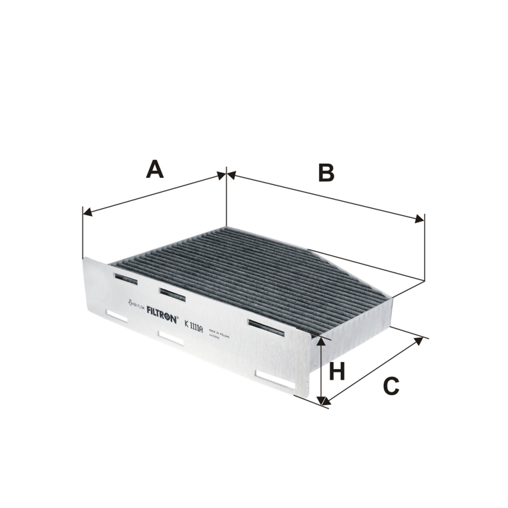 Cabin filter with activated carbon Filtron K 1111A