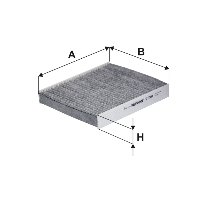 Cabin filter with activated carbon Filtron K 1150A