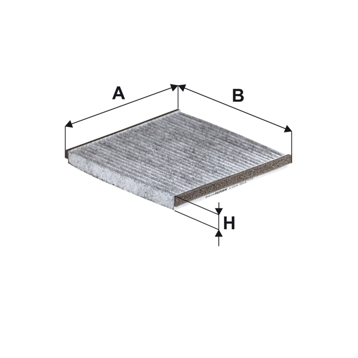 Cabin filter with activated carbon Filtron K 1183A