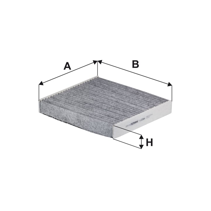 Cabin filter with activated carbon Filtron K 1210A
