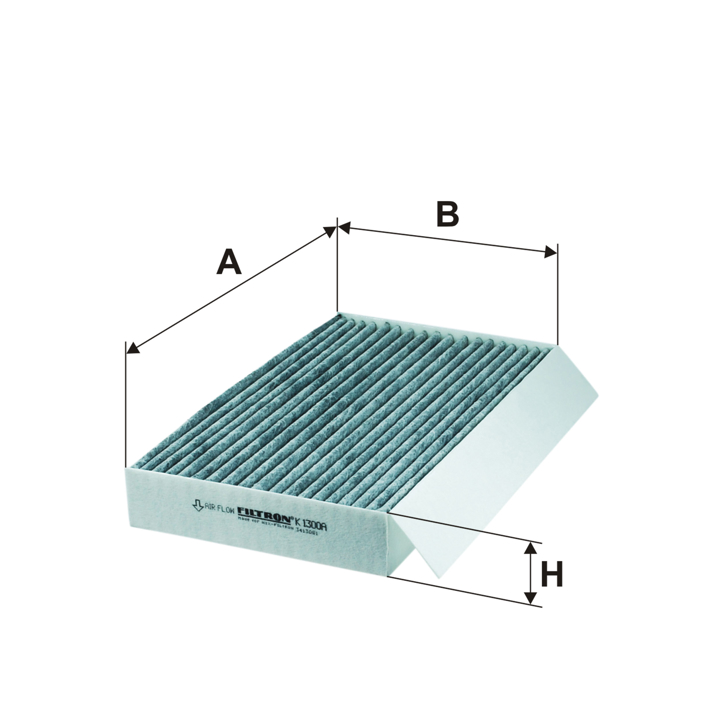 Cabin filter with activated carbon Filtron K 1300A