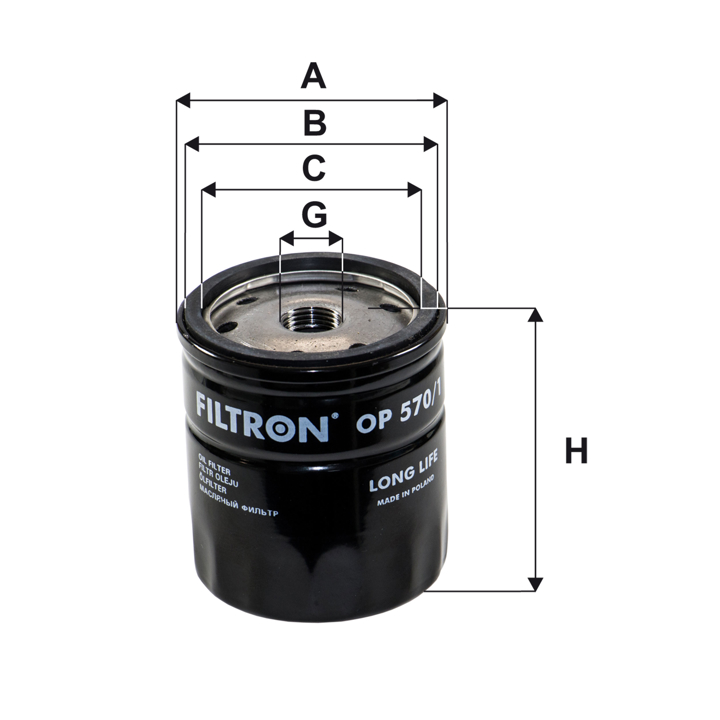 Oil Filter Filtron OP 570/1