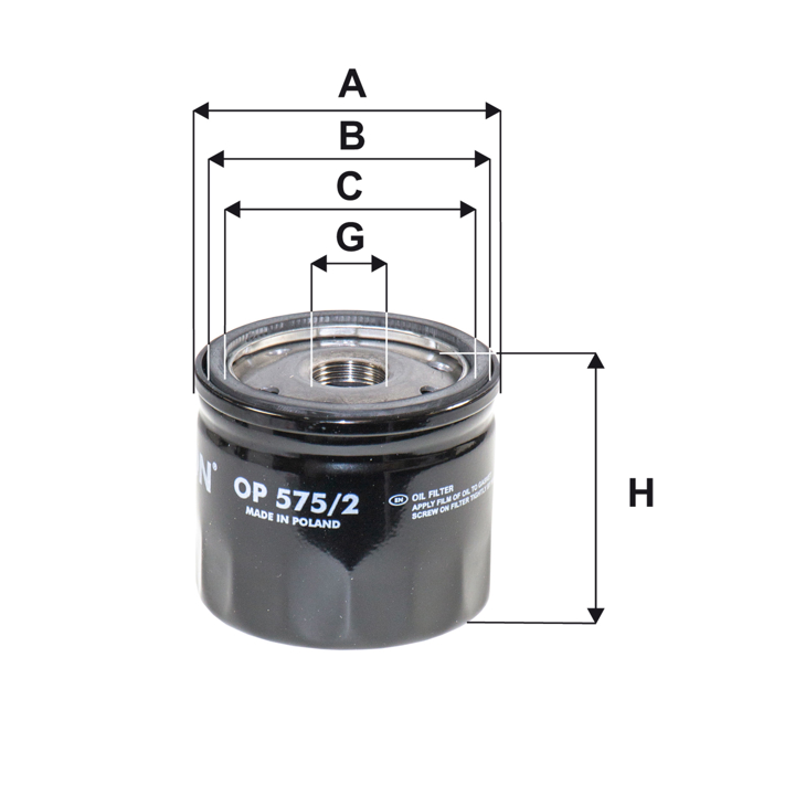 Oil Filter Filtron OP 575/2