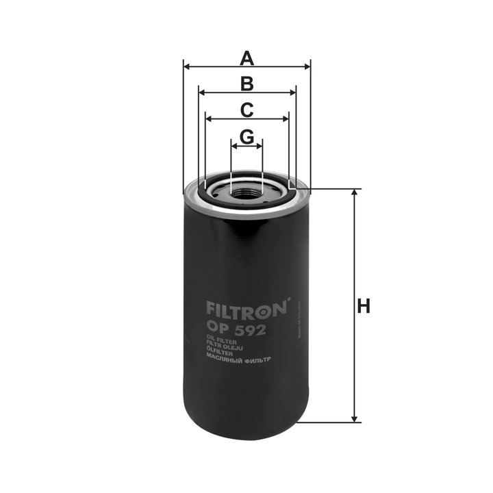 Oil Filter Filtron OP 592