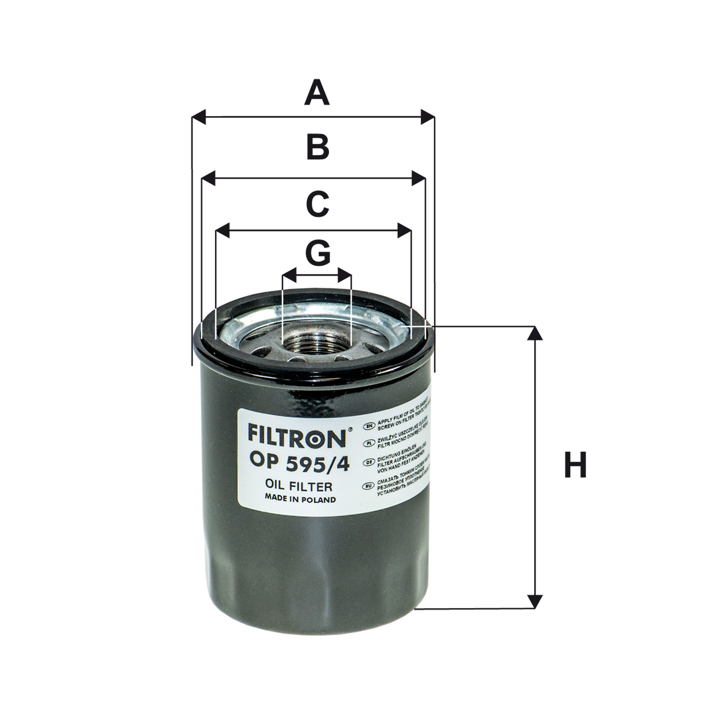 Oil Filter Filtron OP 595/4