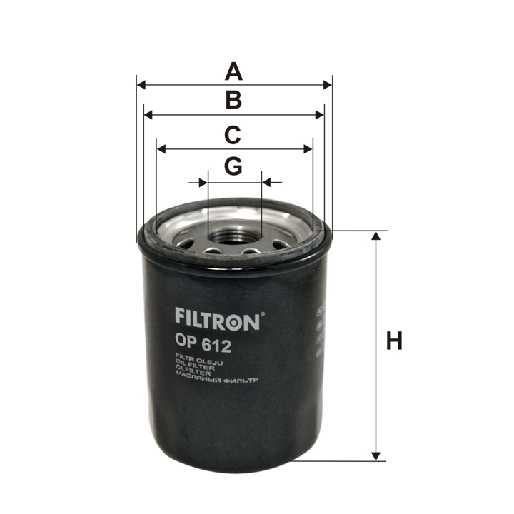 Oil Filter Filtron OP 612