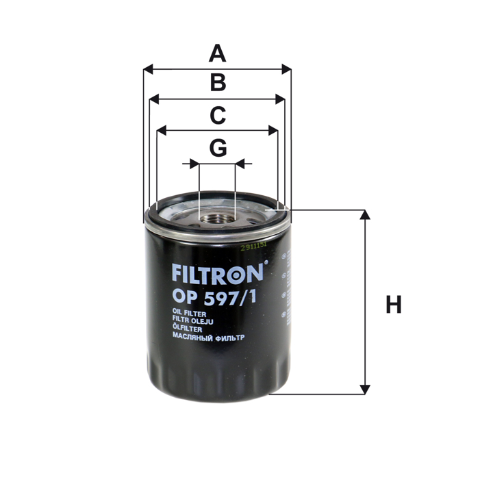 Filtron Oil Filter – price 24 PLN
