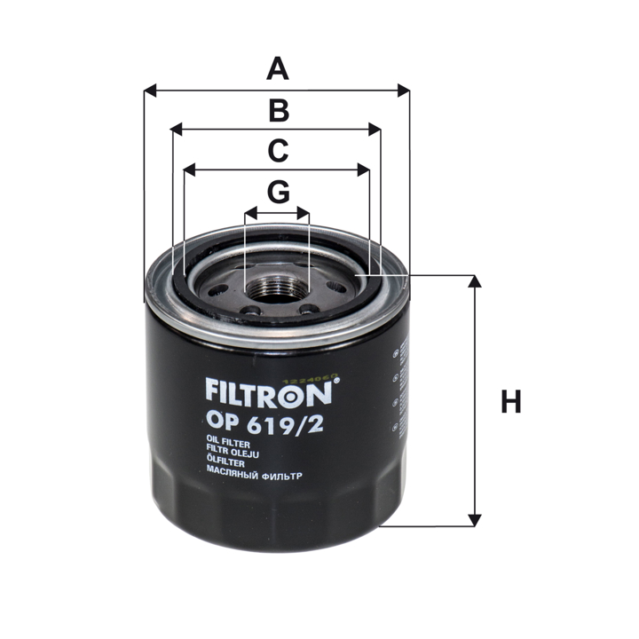 Oil Filter Filtron OP 619/2