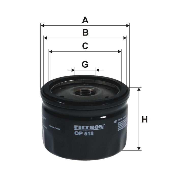 Filtron Oil Filter – price 20 PLN