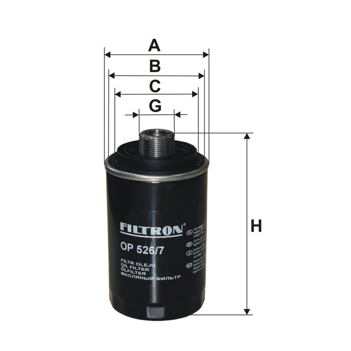 Oil Filter Filtron OP 526/7