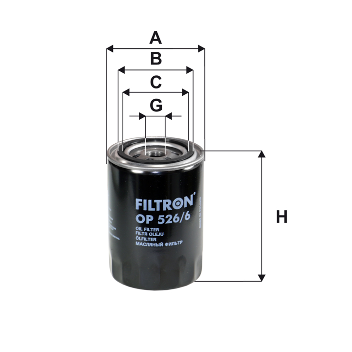 Oil Filter Filtron OP 526/6
