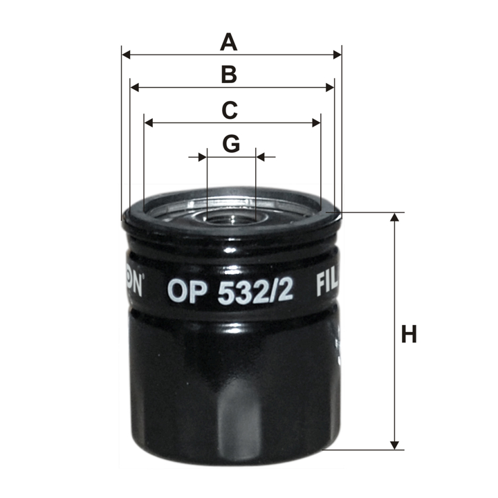 Oil Filter Filtron OP 532/2