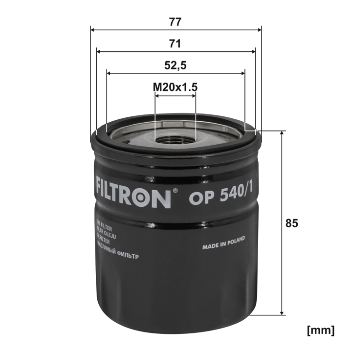 Filtron Oil Filter – price [object Object] PLN