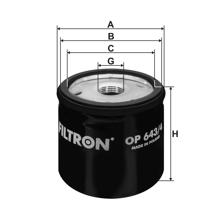 Oil Filter Filtron OP 643/4