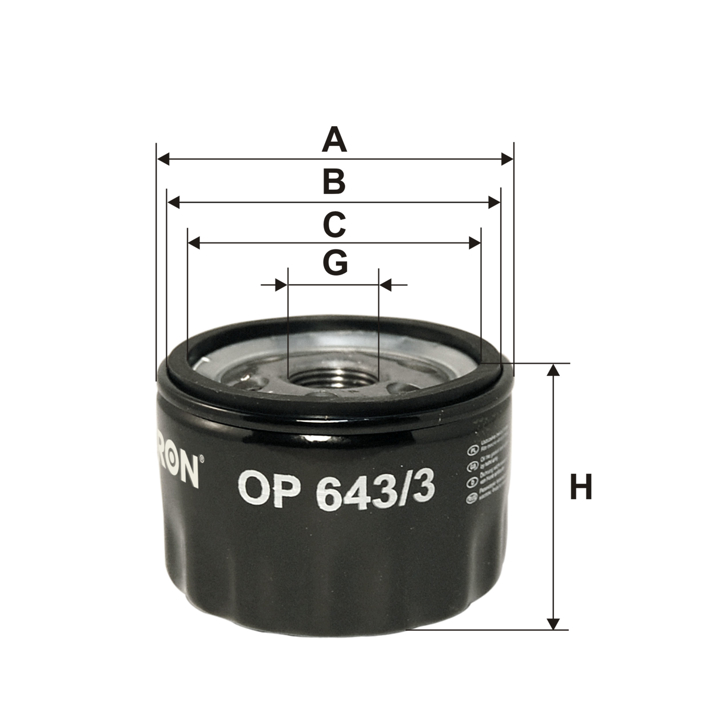 Oil Filter Filtron OP 643/3