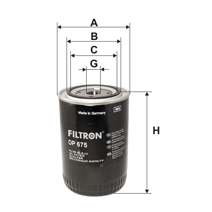 Filtron Oil Filter – price 49 PLN