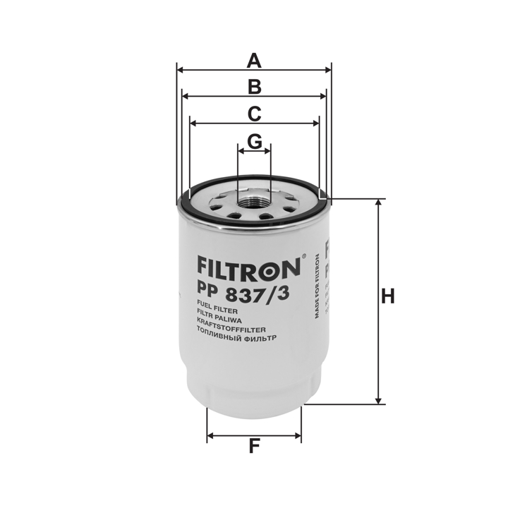 Fuel filter Filtron PP 837/3