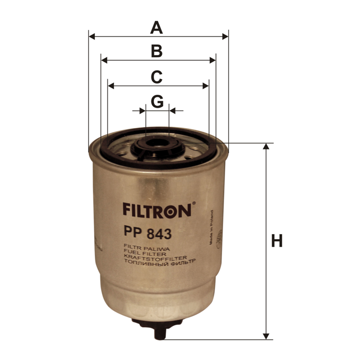 Filtron Fuel filter – price 34 PLN