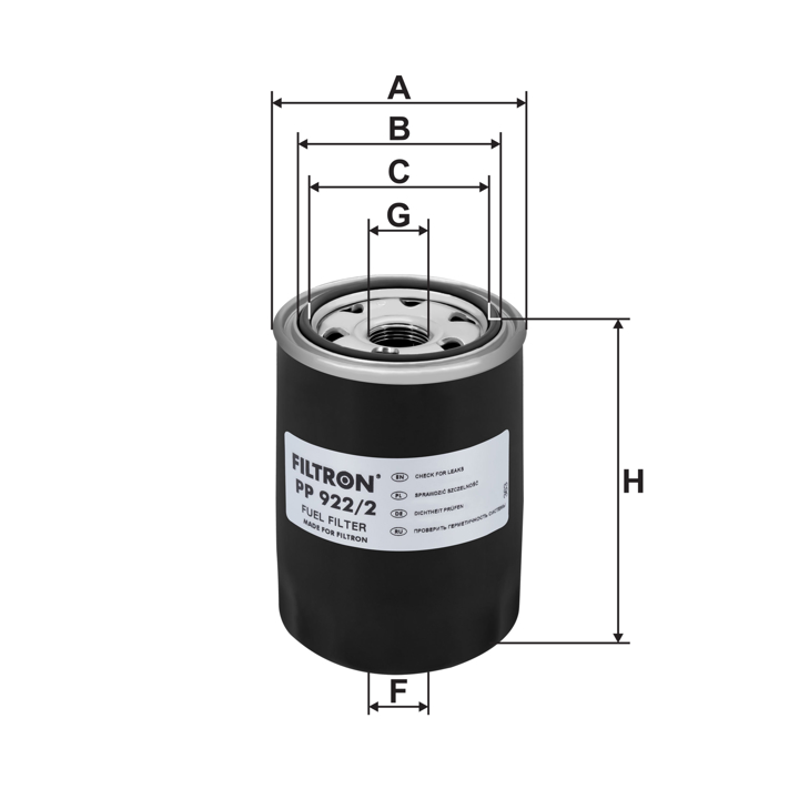Fuel filter Filtron PP 922/2