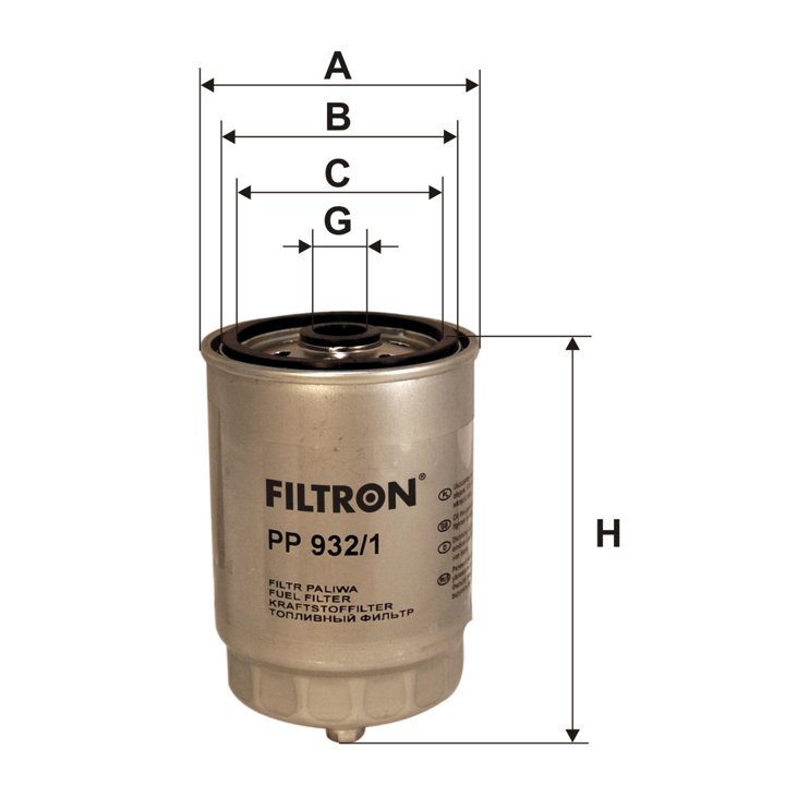 Filtron Fuel filter – price 56 PLN