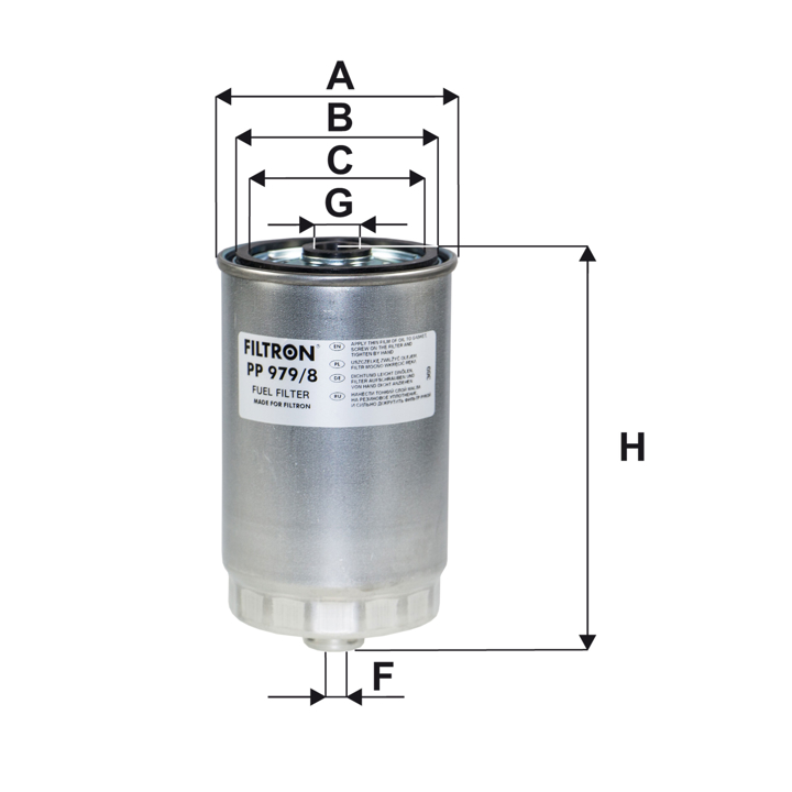 Fuel filter Filtron PP 979/8