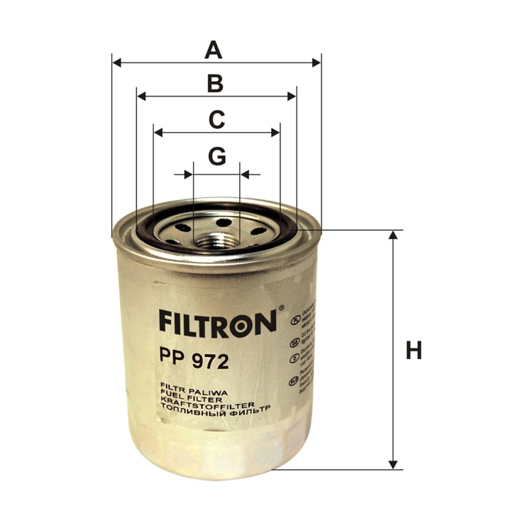 Filtron Fuel filter – price 54 PLN