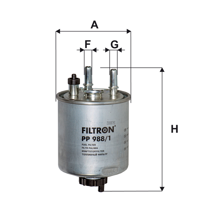 Filtron Fuel filter – price 89 PLN