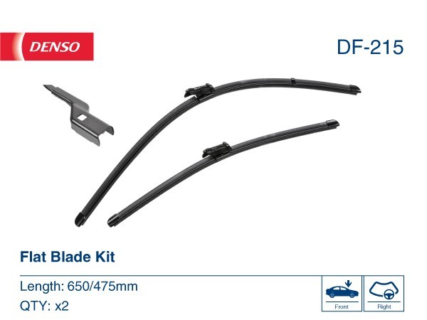 Denso Flat Frameless Wiper Brush Set 650/475 DENSO DF-215