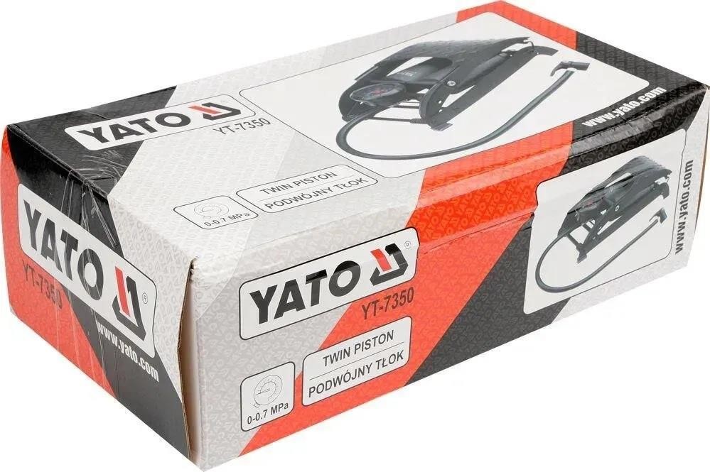 Foot pump with pressure gauge Yato YT-7350