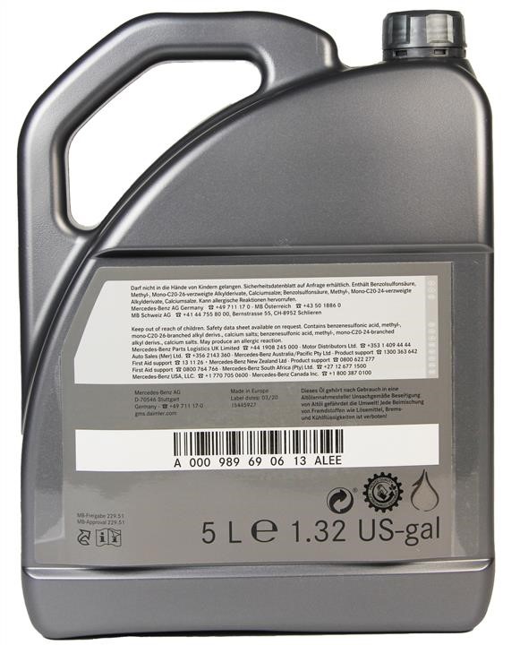 Engine oil Mercedes MB 229.51 5W-30, 5L Mercedes 5W30MB229515L