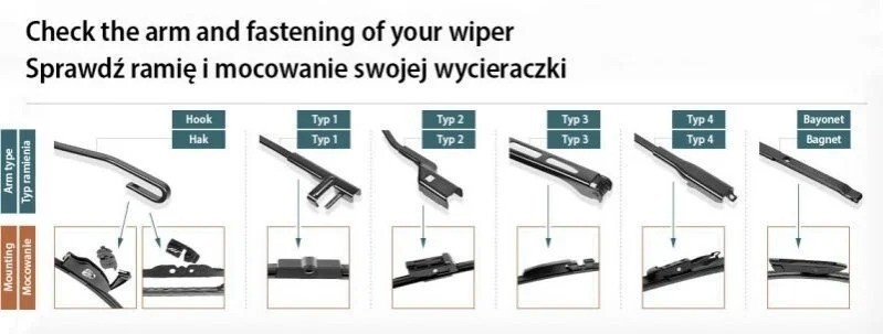 Set of framed wiper blades 500/450 Valeo 576012