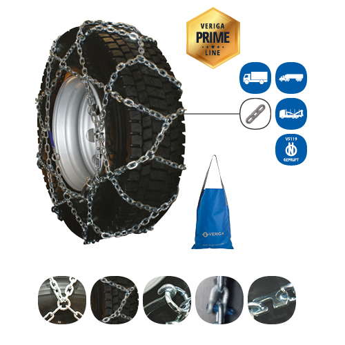 Snow chains (Class N), 2 pc Veriga MASTER TRUCK 8 39