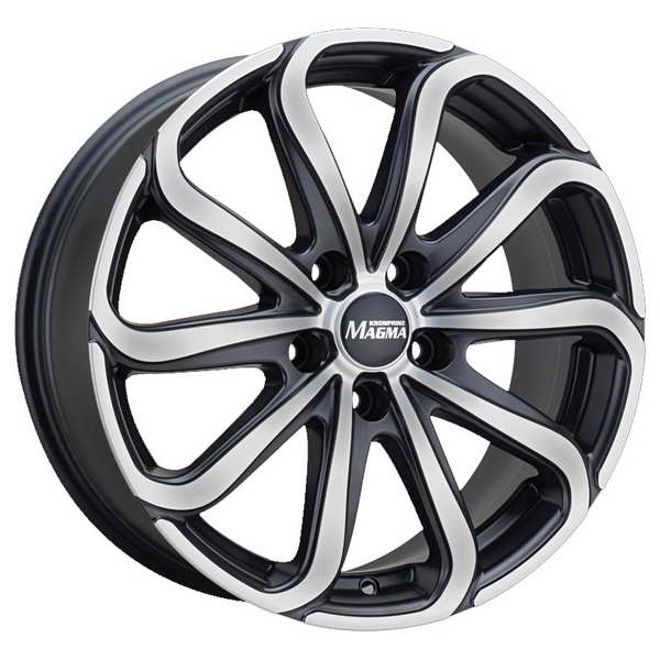 PU80735512D2 Magma Light Alloy Wheel Magma 8x17 5x112 ET35 DIA70,1 Black lava polished