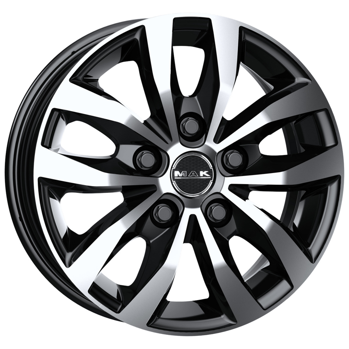 F65605LIB50KT MAK Light Alloy Wheel MAK Wheels LOAD5 6,5x16 5x130 ET50 DIA89,1 BLACK MIRROR