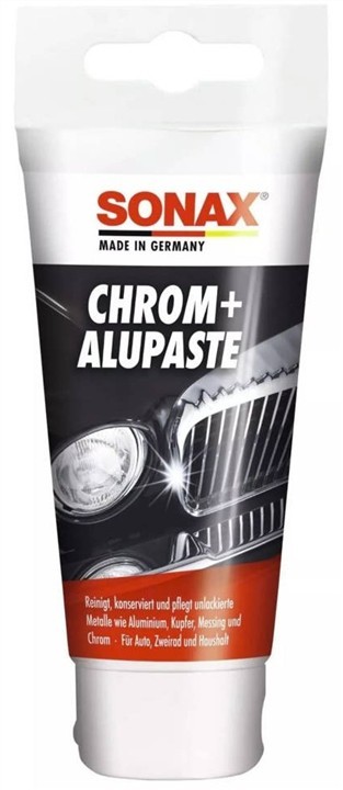 03080000 Sonax Sonax Chrome+ AluPaste polish for chrome, aluminum and brass, 75 ml
