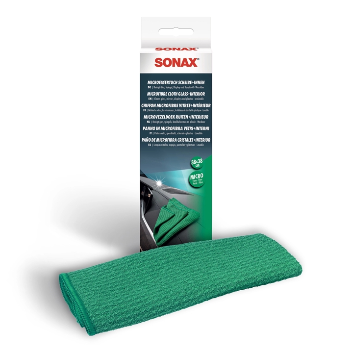 498400 Sonax Sonax Microfiber Cloth for Glass and Interior, 38x38 cm