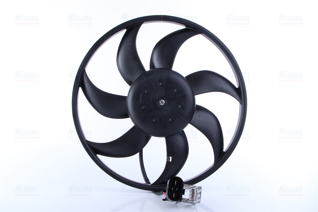 Car radiator fan Opel Combo: 850091 Nissens Hub, engine cooling fan wheel